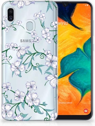 Samsung Galaxy A30 Uniek TPU Case Blossom White