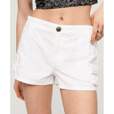 Superdry Vintage Utility Cargo Shorts Beige XS Vrouw
