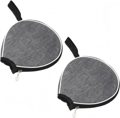 Tafeltennis Racket Hoes - Ping Pong Tas - Sportuitrusting Opslag - Semi-harde Schaal - 2 stuks - Grijs