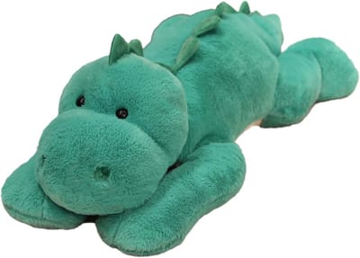 Dinosaurus Knuffel - Pluche Dier - Kinderkamer Decoratie - Zacht PP Katoen Vulling - 75 cm - Groen