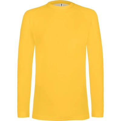 PROACT® Kinder thermo t-shirt lange mouwen PA006 - Sporty Yellow - 6/8 years (6/8 ans)