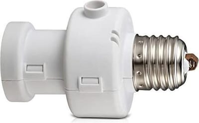 Schemer schakelaar + timer - E27 fitting- wit