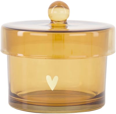 Zusss Bewaarpot Glas Met Deksel Hartje Glas Transparent / Gold