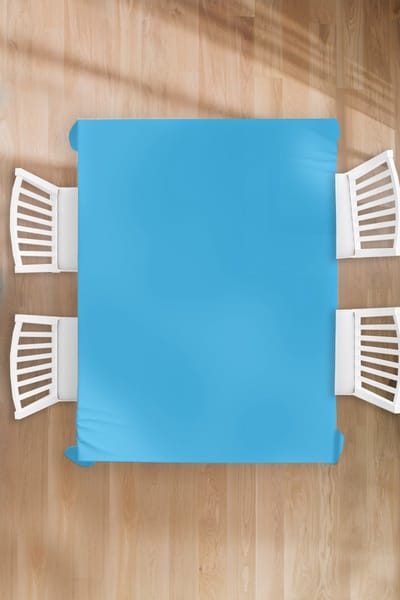 Tafelkleed - Tafellaken - 150x200 cm - Blauw - Licht - Kleuren - Binnen en Buiten
