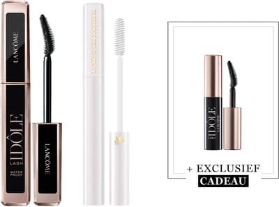 Lancôme 2-Step Wimper Routine Lash Primer | Waterproof Mascara + Cadeau - Cils Booster XL Wimper Serum & Mascara Primer & Lash Idôle Waterproof Mascara Zwart + Mini Lash Idôle Mascara Zwart Cadeau