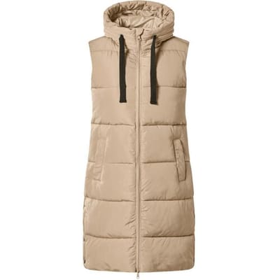 ESMARA Lange dames bodywarmer (Beige, XS (32/34))
