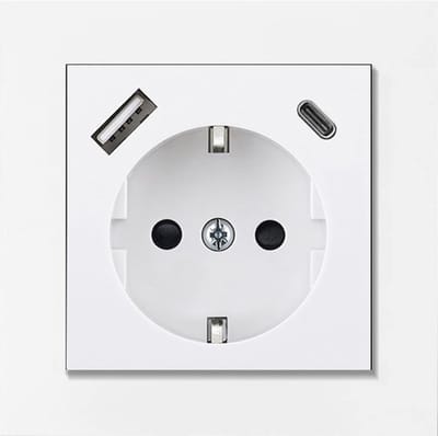 Inbouwstopcontact met USB-A en Type-C-poort - Max. 3,4A
