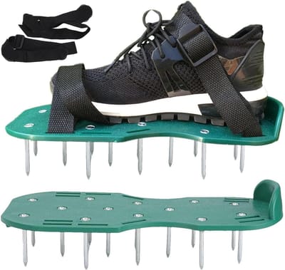 Gazonbeluchter Schoen - Nagelschoenen Tuin - Gazon Ventileren - 4.2cm Lange Nagels - Universele Maat - Groen
