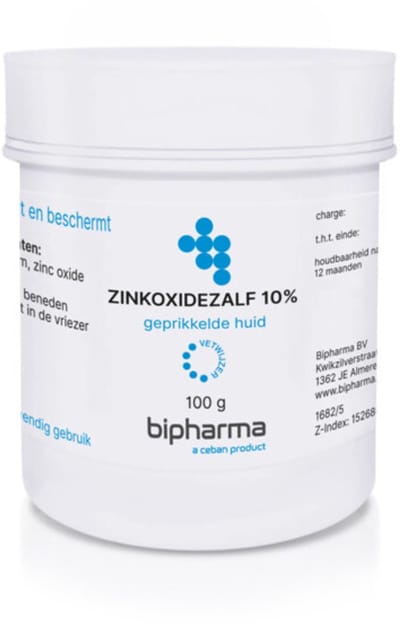 Bipharma Zinkoxidezalf 10% - 2 x 100 gr - Voordeelverpakking