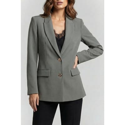 GUESS Marciano By  Becky Straight Blazer Stone Olive Taglia: 38 | Blazers Outlet | Donna | Verde