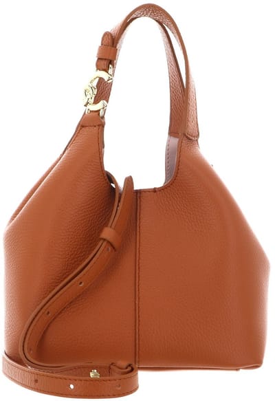 COCCINELLE Leren handtas schoudertas C-Easy Crossbody Bag Crab Lichtbruin