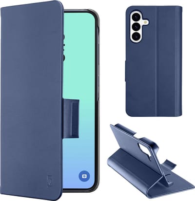 Cellularline Book Hoesje - Geschikt voor Samsung Galaxy S26 - Met Pasjes & Standfunctie - Blauw