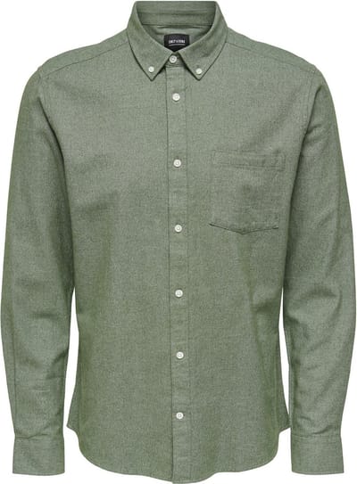 ONLY & SONS ONSNIKO LIFE LS MELANGE SHIRT NOOS Heren Overhemd - Maat XXL