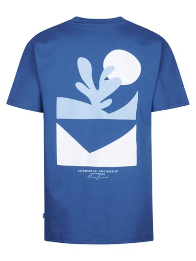 Petrol Industries - Jongens Backprint T-shirt Nautical - Blauw