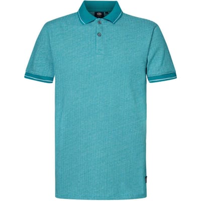 Petrol Industries Heren polo m-1040-pol959 5181 blue green