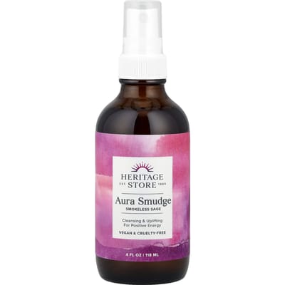 Aura Smudge, Brume Sauge et Genévrier Fumé, 120 ml(4 fl oz) black