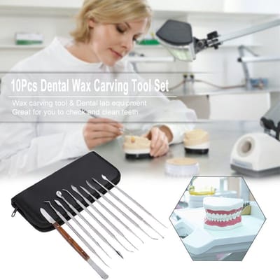 Ensemble d'équipement dentaire en acier inoxydable, Kit d'outils de soins buccaux pour dentiste, 10 pièces
