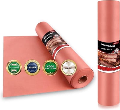 Butcher Paper Rol van 30cm x 18m - Voedselveilig Kraftpapier voor BBQ, Roken en Koken van Vlees