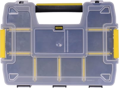 Stanley STST1-70720, Schwarz, Transparent, 295 mm, 215 mm, 65 mm Assortimentskoffer (l x b x h) 295 x 215 x 65 mm Aantal vakken: 10 Variabele