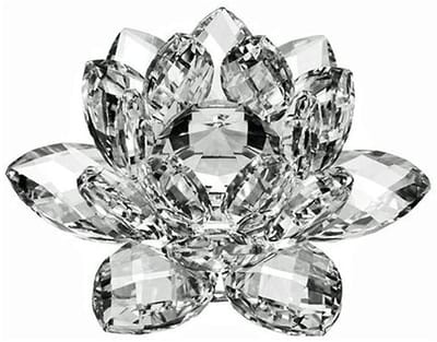 Dailygoods- Lotusbloem Kristal Ornament - Decoratie Woonkamer - Feng Shui Decoratie - 60mm - Energiegeleider - Prachtige Zonlichtreflectie