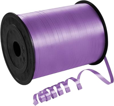 500 meter lichtpaars krullint 5 mm voor ballonnen, 457 m glanzend gekrompen ballonlint, ballonkoord, feestkrullinten voor geschenkverpakking, knutselen, kerstverjaardag en bruiloftsdecoratie Sliky:Licht Paars