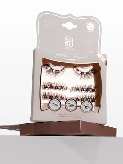 Sosu | Hidden Agenda | Eyelash Kit Ibiza - 1 strip eyelashes - 20 clusterlashes - 1 glue - Vegan