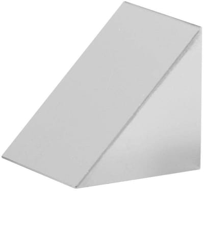 Dailygoods- Driehoekig Prisma van Optisch Glas K9 - 15 mm/20 mm - Onderwijs Fysica - Lichtspectrum - Fotografie - Afmetingen 15 x 15 x 15 cm