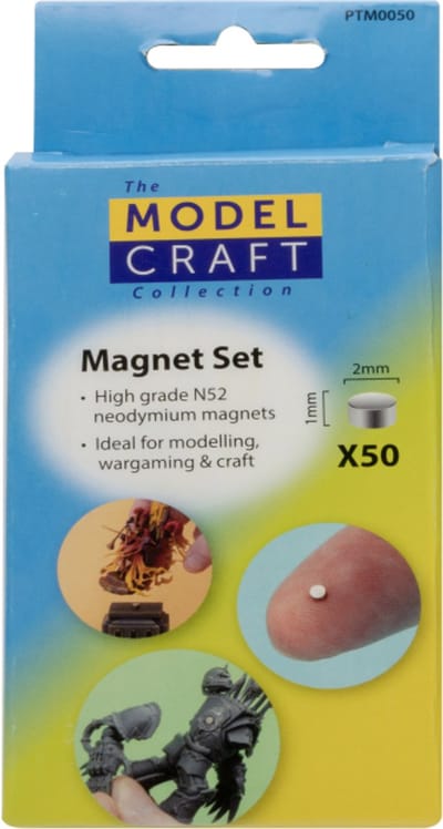 Model Craft Hobbybasisvoorwerp - PTM0050 Magnetenset voor Hobby en Modelbouw - 50 Magneten Gereedschap