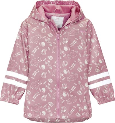 Roze Forest Animals regenjas met fleece van Playshoes 92
