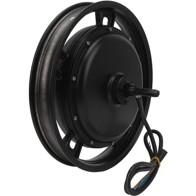 16 Inch Wiel Borstelloze Naafmotor Laag Geluidsniveau Meervoudige Bescherming Waterdicht Voor Elektrische Motorfiets