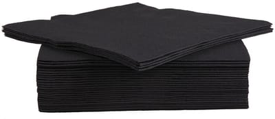 Cosy & Trendy servet | 38 x 38 cm | zwart | 40 stuks