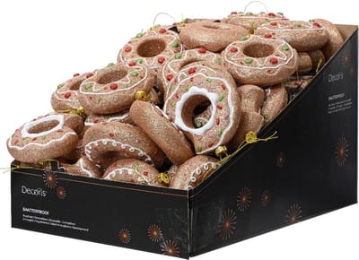 Kersthanger Donut kunststof dia.10cm