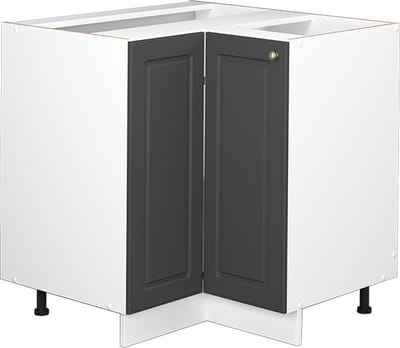 Vicco Fame-Line Hoekkast – 80.5 cm zonder werkblad Antraciet-goud