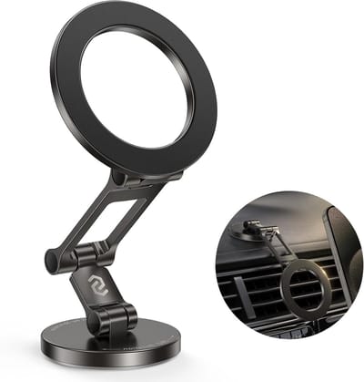 Sterke Magnetische Telefoonhouder voor Auto met 360° Rotatie en Flexibele Drie-Assen voor iPhone 16 15 14 Pro Max en Andere Smartphones