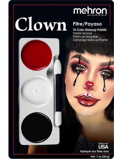 Mehron - Tri-color Schmink Palet - Clown