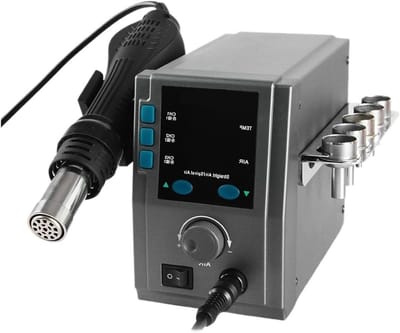 Soldeerstation - Reparatiestation Hete Lucht - Precisie Reparatie - Snelle Verwarming - 700W - Zwart