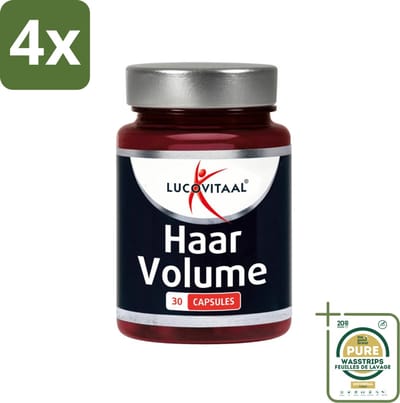 Lucovitaal - Supplement - Haar Volume - 30 Capsules - Voordeelverpakking - 4 stuks - Haar kracht - Haar gezondheid