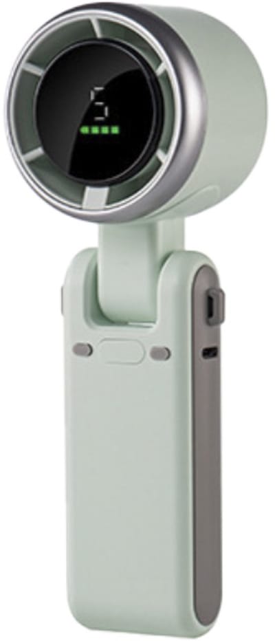 Draagbare Ventilator 5 snelheden - Portable ventilator - Hand ventilator - Mini ventilator - USB Oplaadbaar - Op batterij - Clip on - 5 Speed - Bureau ventilator - Festival ventilator - Mini Fan - Mintgroen