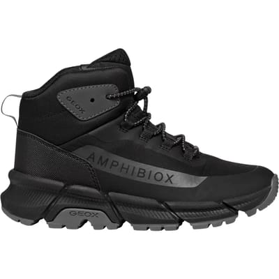 GEOX FLEXYPER PLUS ABX JONGENS Sneakers - ZWART/DONKERGRIJS - Maat 28