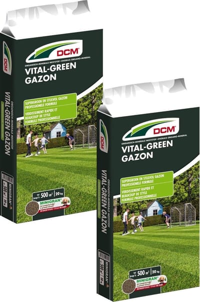 Dcm Vital-Green - Gazonmeststoffen - 2 x 20 kg (Mg)