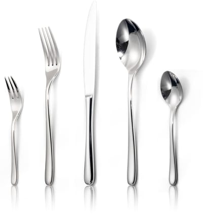 Dailygoods- Bestekset 30-delig voor 6 personen - Roestvrij staal 18/10 - Vaatwasserbestendig - Hoogwaardige kwaliteit - Ergonomisch ontwerp - Gepolijst oppervlak - Eetset
