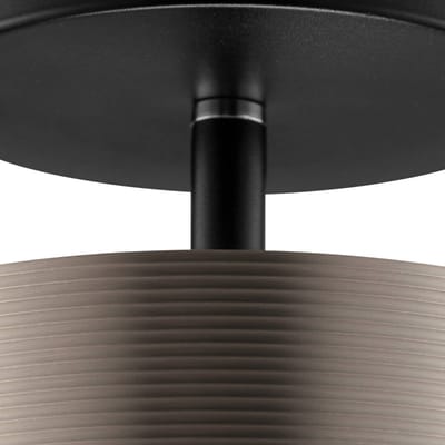 Brilliant LED uplighter Axion, zwart/bruin, Ø 15 cm, Memory, CCT