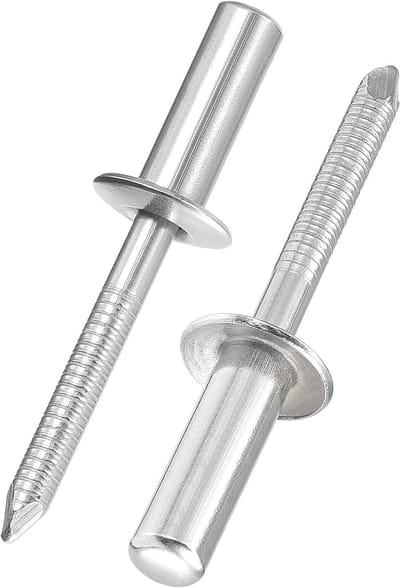 Blind Rivets 6.4mm x 20mm, 304 RVS Gesloten Eind Popnagels voor Metaal, Waterdichte Stalen Rivets voor Constructie, Machines en Meubels, 25 stuks