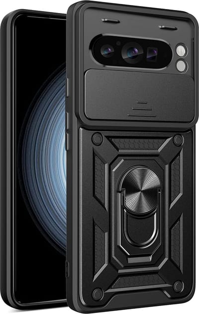 Hoesje geschikt voor Google Pixel 9 Pro XL - Techsuit Camshield Back Cover - Zwart