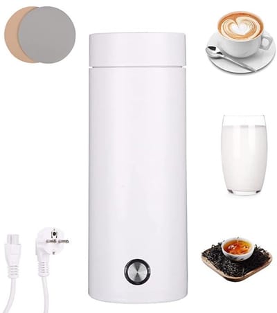 Draagbare Mini Waterkoker 450 ml - Elektrische Reiswaterkoker met Gratis Onderzetters