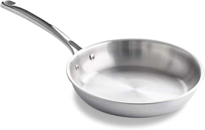 Roestvrijstalen braadpan - Gepolijste pan - Koken en braden - Tri-Ply constructie - 28 cm - Zilver
