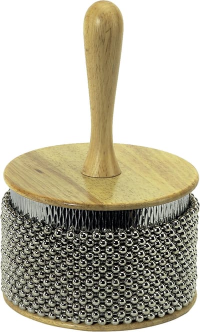 Latin Percussion Cabasa DeLuxe Natur LP234C houtkorpus met metaalfläche - Cabasa