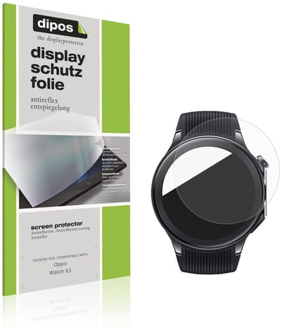 dipos – 6x Matte Beschermfolie geschikt voor Oppo Watch X3 | Krasbestendige & antireflecterende Screenprotector Ultra-Thin