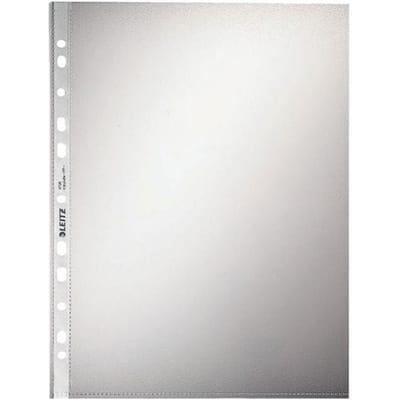LEITZ Documenthoezen A5, PP, 0,08 mm, gestructureerd - 100 stuks