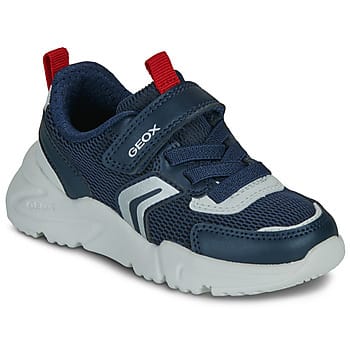 GEOX LOFTUS JONGENS Sneakers - MARINEBLAUW/ROOD - Maat 24